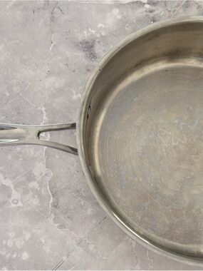 Cuisinart Stainless Steel Frying Pan - vintage pinkish Silver